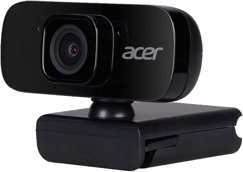 Acer FHD Webcam (2 Megapixel, 30 FPS, Integrated Mic, Compatible with Win, Linux, Mac and Android) Black