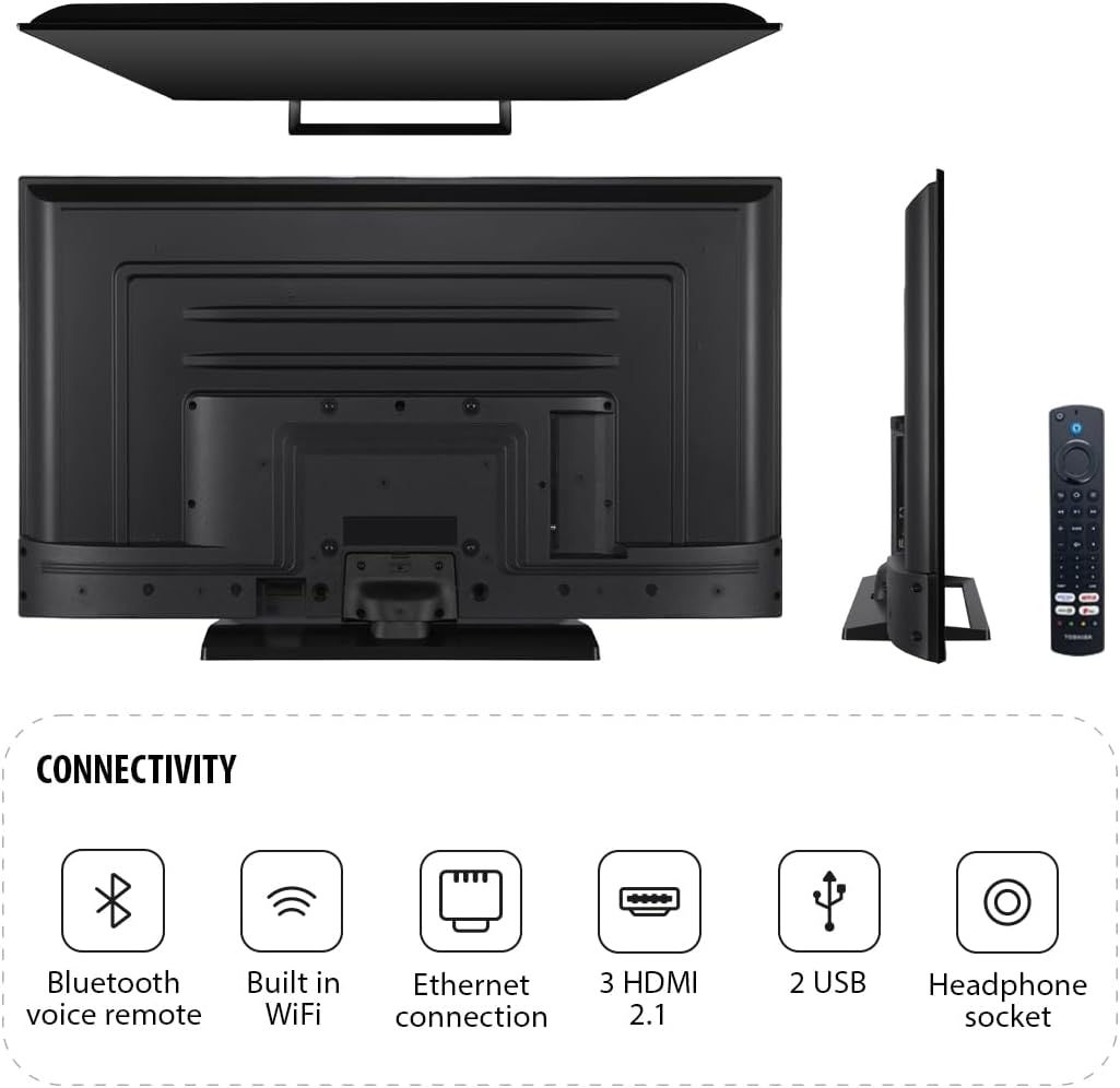 Toshiba UF3F 50 Inch Fire 4K HDR TV, TRU Picture Engine
