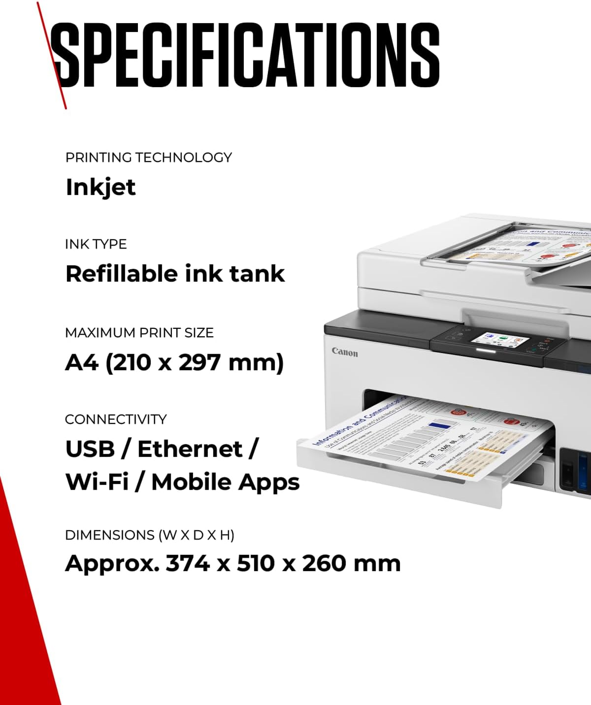 Canon MAXIFY GX2050 Wireless Colour All-in-One
