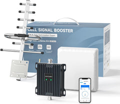 Cellular Signal Repeater Amplifier 4G 3G 2G LTE - Band 20/7 (800/2600Mhz) Supports TIM Vodafone Wind Tre - Dual Band GSM Repeater with High Gain Antennas