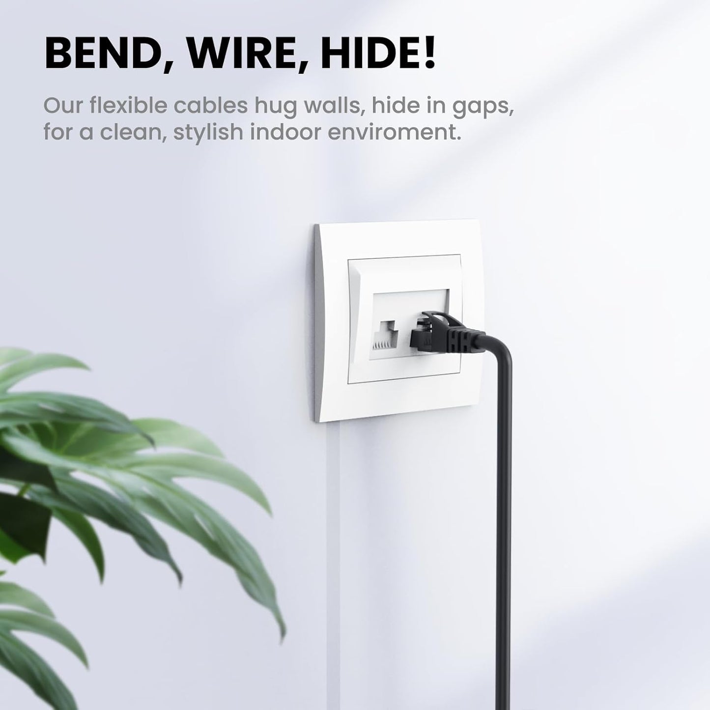 Ethernet Cable Cat6 50M/166ft High-Speed 10Gbps