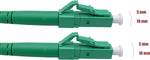 Elfcam® - 15m Fiber Optic Cable LC/APC to LC/APC Simplex Singlemode 9/125μm LSZH, Compatible with FTTH Cables, White 15 Meter