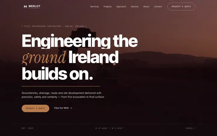 The Merlot Civil Engineering website