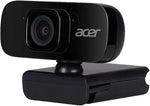 Acer FHD Webcam (2 Megapixel, 30 FPS, Integrated Mic, Compatible with Win, Linux, Mac and Android) Black