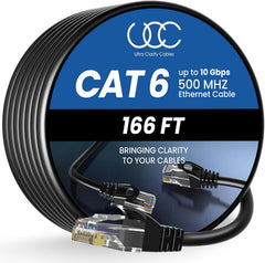 Ethernet Cable Cat6 50M/166ft High-Speed 10Gbps