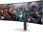 Samsung Odyssey OLED G93SC Curved Gaming Monitor, 49 Inches, OLED Panel, 5120 x 1440 Pixels, Freesync Premium Pro, Refresh Rate 240 Hz, Response Time 0.03 ms (G/G), Screen Curvature 1800R